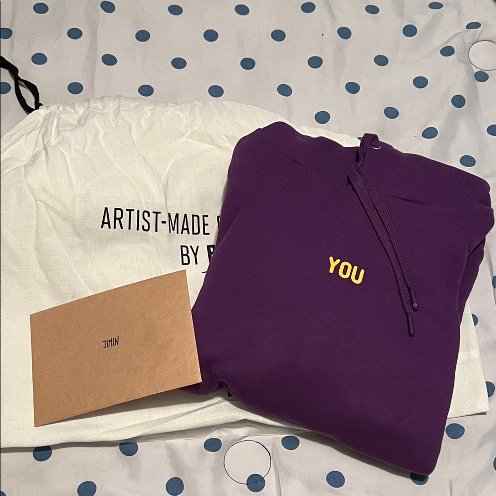 Official Artist Made Collection by BTS. Jimin’s “With You” Hoodie.